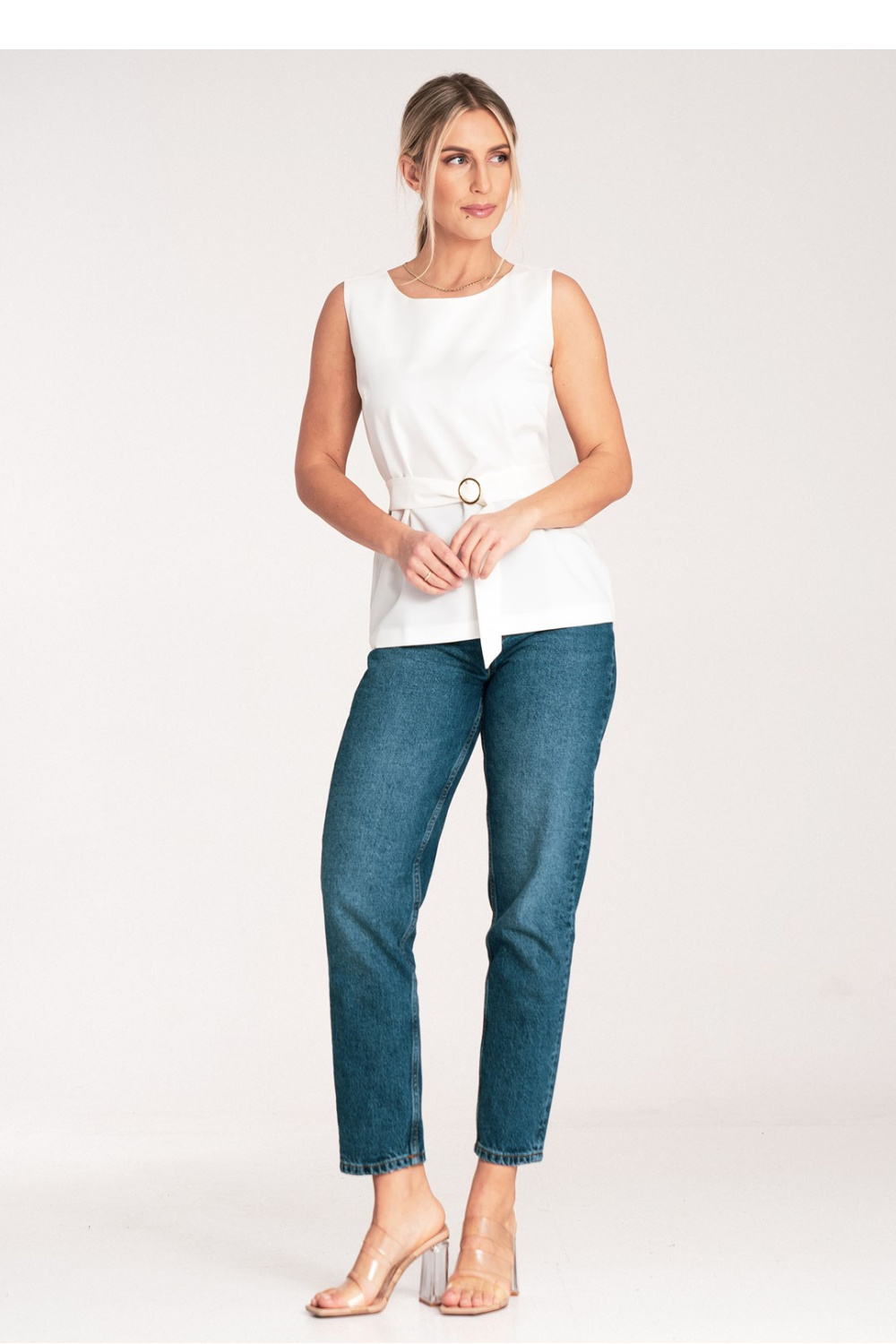 Bluzka Model M1071 Ecru - Figl - obrazek 5