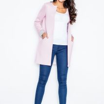 Płaszcz Damski Model M366 Light Pink – Figl