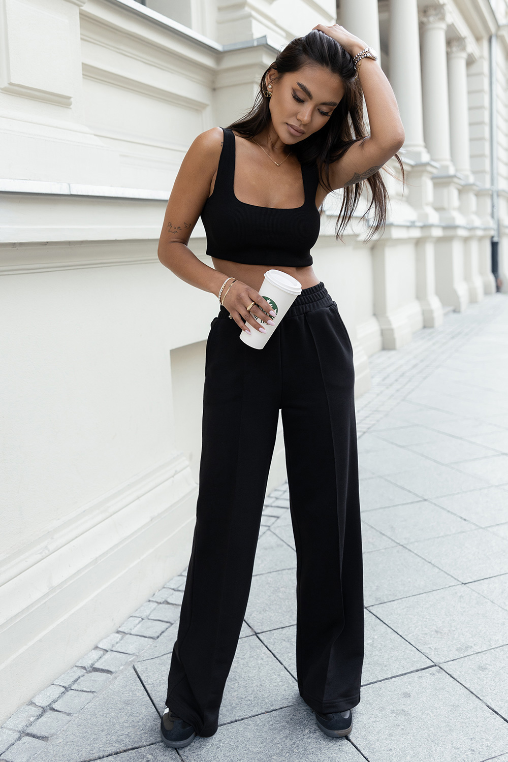 Spodnie Komplet Model Misty D33 Black - IVON - obrazek 3