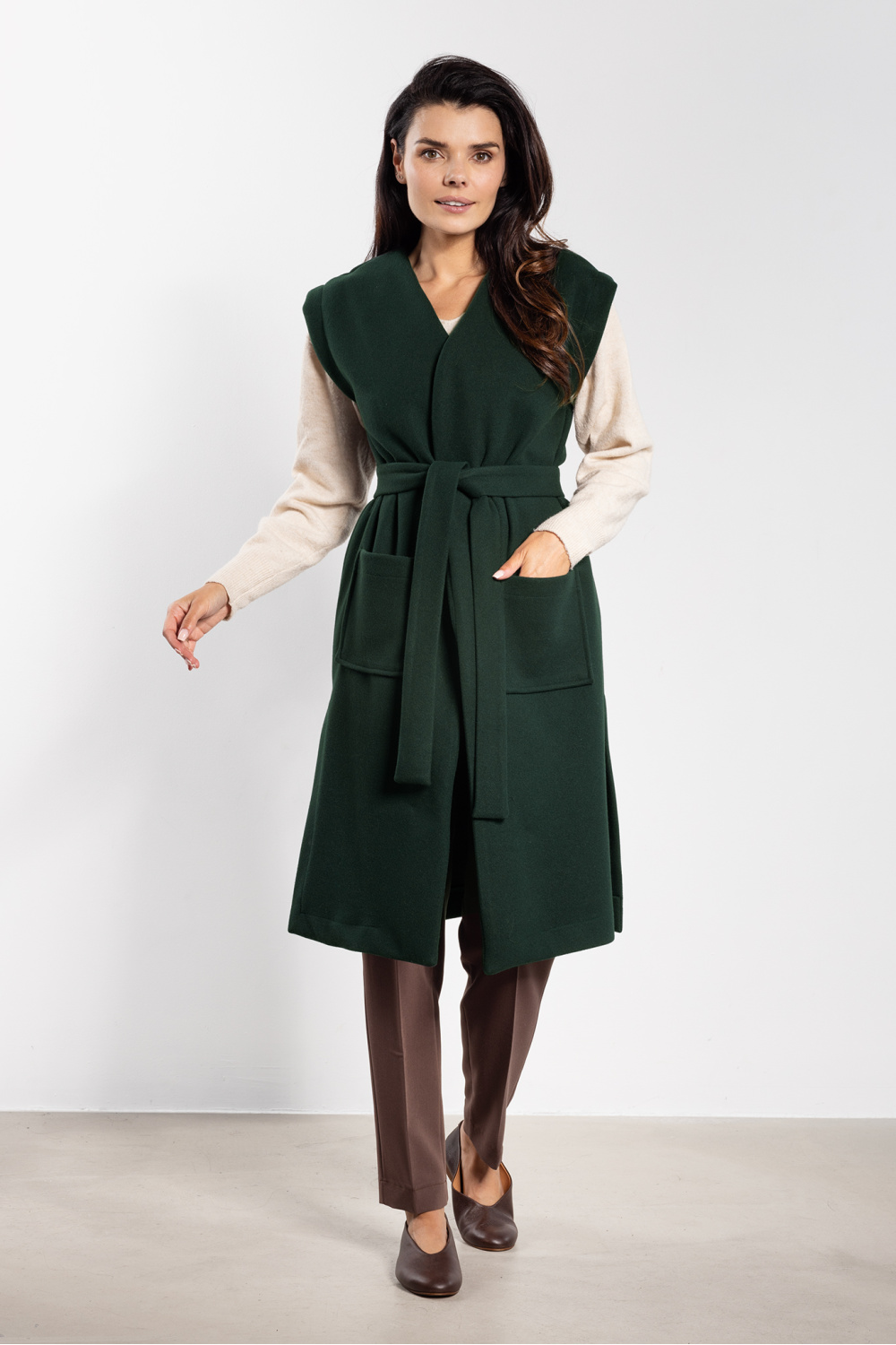 Kamizelka Model A753 Bottle Green - awama - obrazek 5