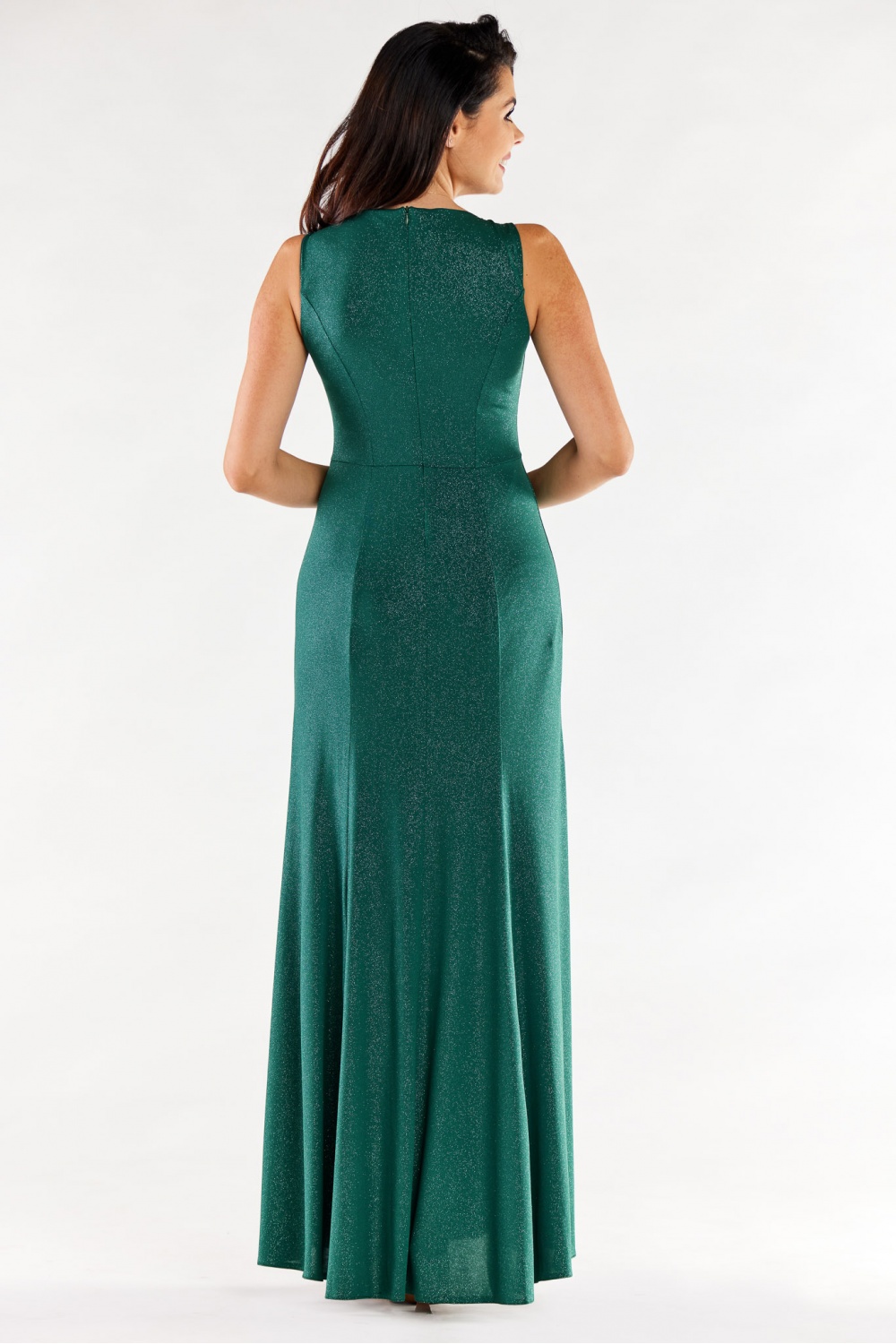 Sukienka Model A549 Bottle Green - awama - obrazek 4