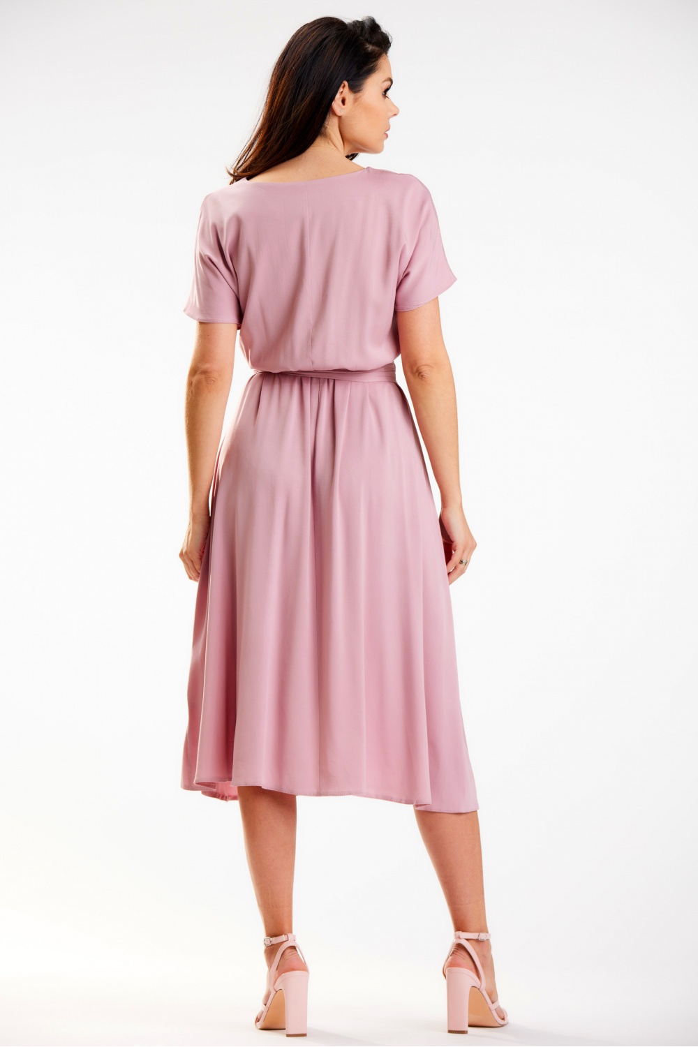 Sukienka Model A576 Dirty Pink - awama - obrazek 4