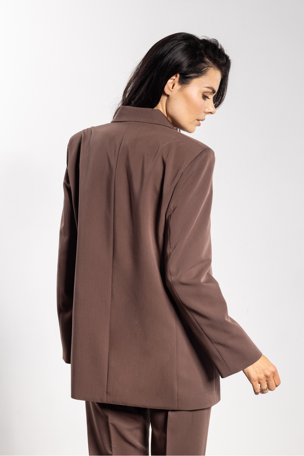 Marynarka Model A747 Czekolada - awama - obrazek 4