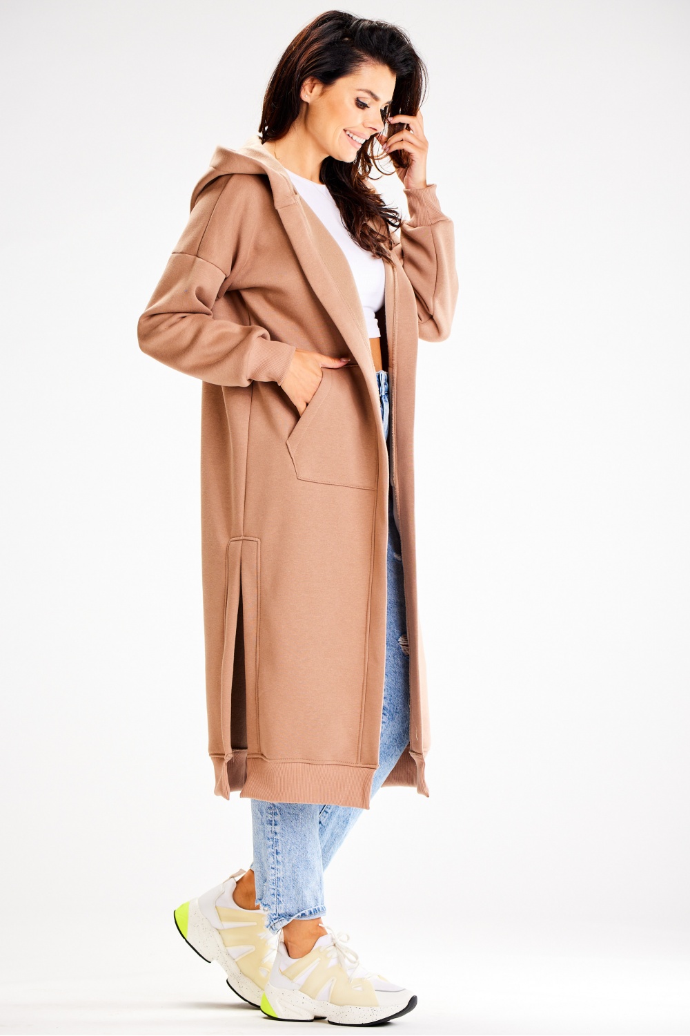 Bluza Damska Model A613 Beige - awama - obrazek 5