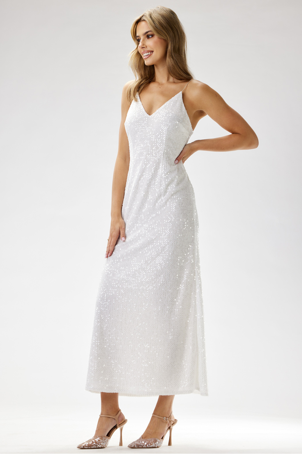 Sukienka Model A697 White - awama - obrazek 5
