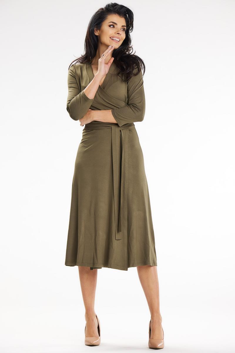 Sukienka Model A653 Khaki - awama - obrazek 3