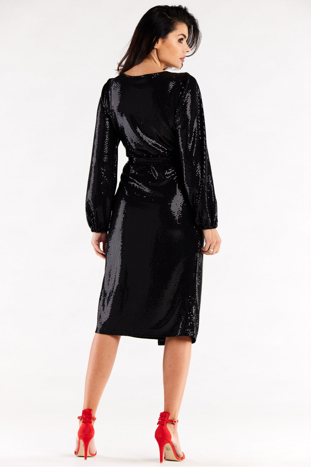 Sukienka Model A564 Black Dots - awama - obrazek 4