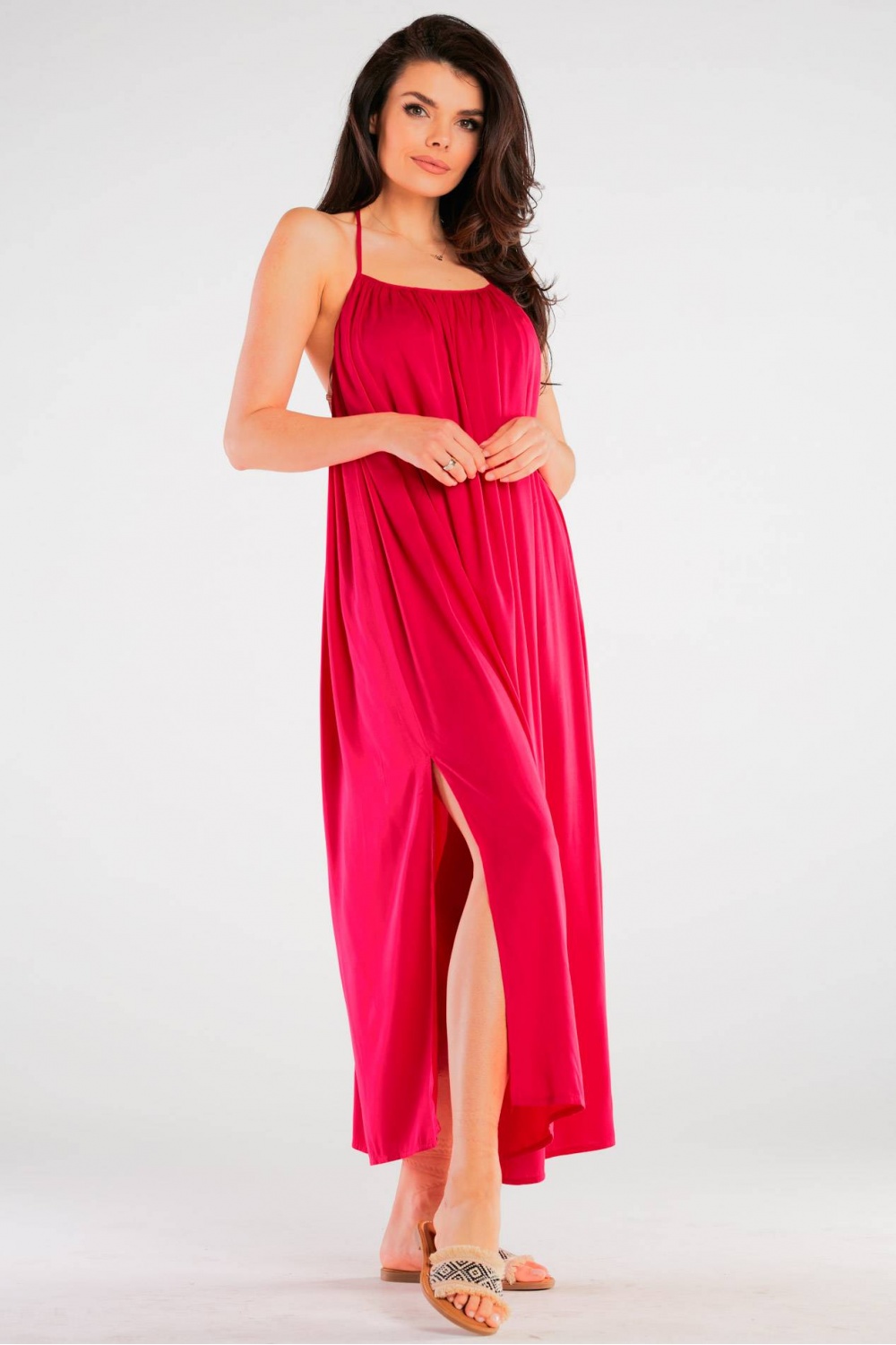 Sukienka Model A428 Fuksja - awama - obrazek 5