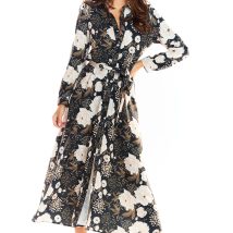 Sukienka Model A324 Brown Wzór – awama