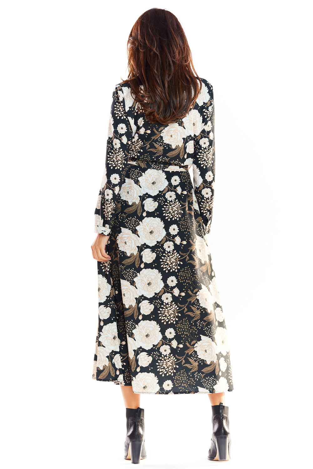 Sukienka Model A324 Brown Wzór - awama - obrazek 4