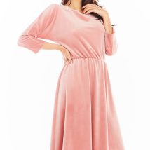Sukienka Model A407 Welur Pink – awama