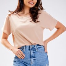 Bluzka Model A588 Beige – awama