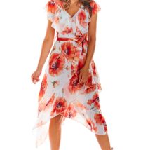 Sukienka Model A308 Red Flowers – awama