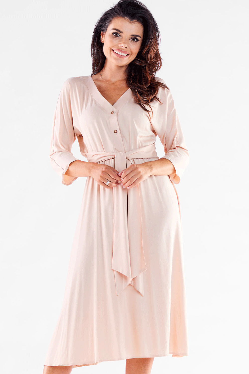 Sukienka Model A522 Beige - awama