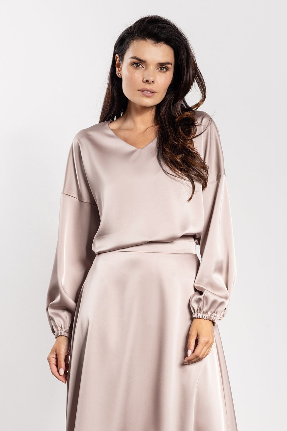 Bluzka Model A740 Beige - awama