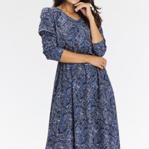 Sukienka Model A666 Navy Pattern – awama