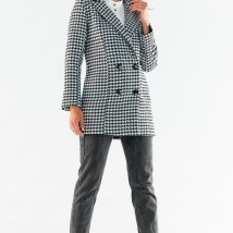 Płaszcz Damski Model A546 Houndstooth – awama