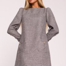 Sukienka Model MOE870 Grafit – Moe