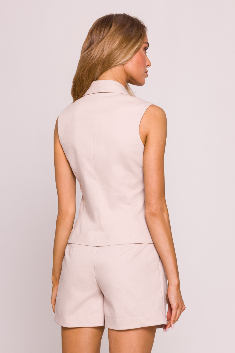 Kamizelka Model MOE859 Beige - Moe - obrazek 4