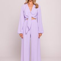 Spodnie Damskie Model MOE862 Fiołek – Moe