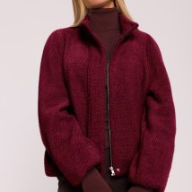Kurtka Damska Model MOE885 Bordo – Moe