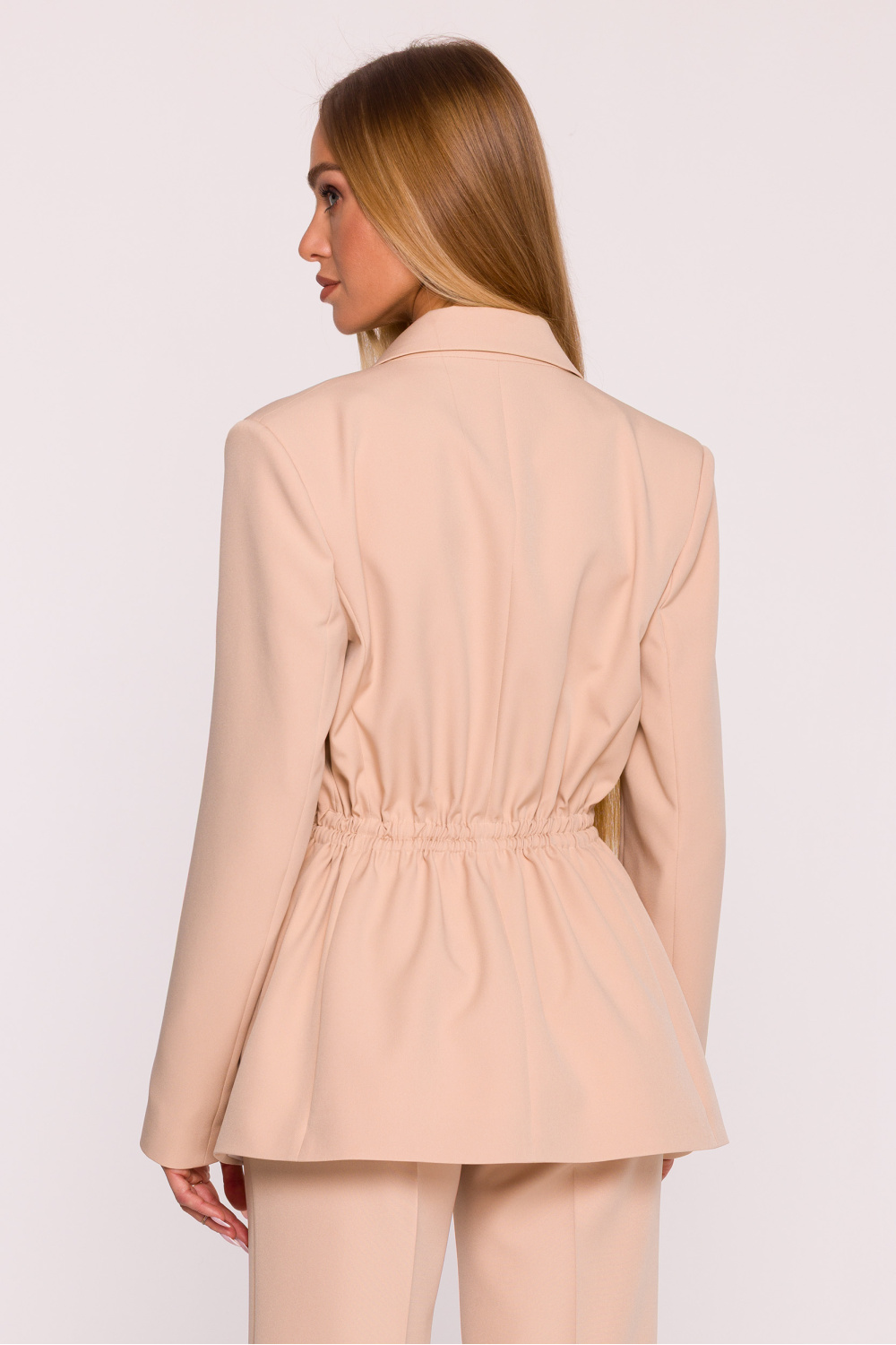 Marynarka Damska Model MOE873 Beige - Moe - obrazek 4