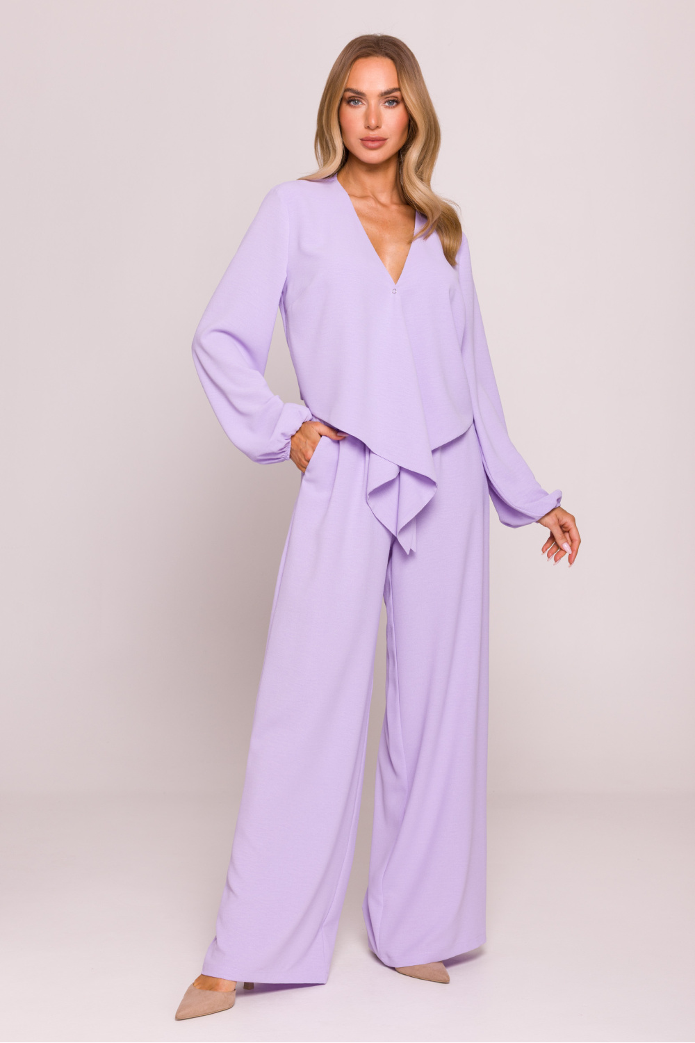 Bluzka Model MOE861 Fiołek - Moe - obrazek 3