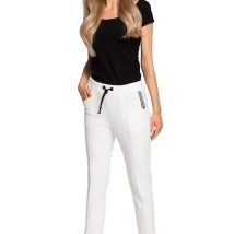 Spodnie Damskie Model MOE411 Ecru – Moe