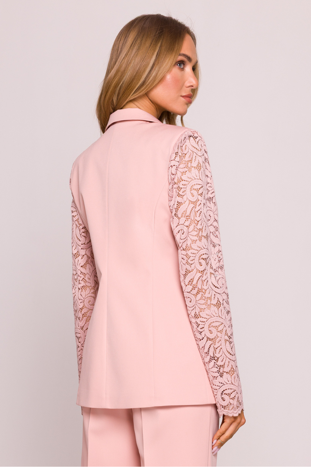 Marynarka Model MOE865 Powder Pink - Moe - obrazek 4