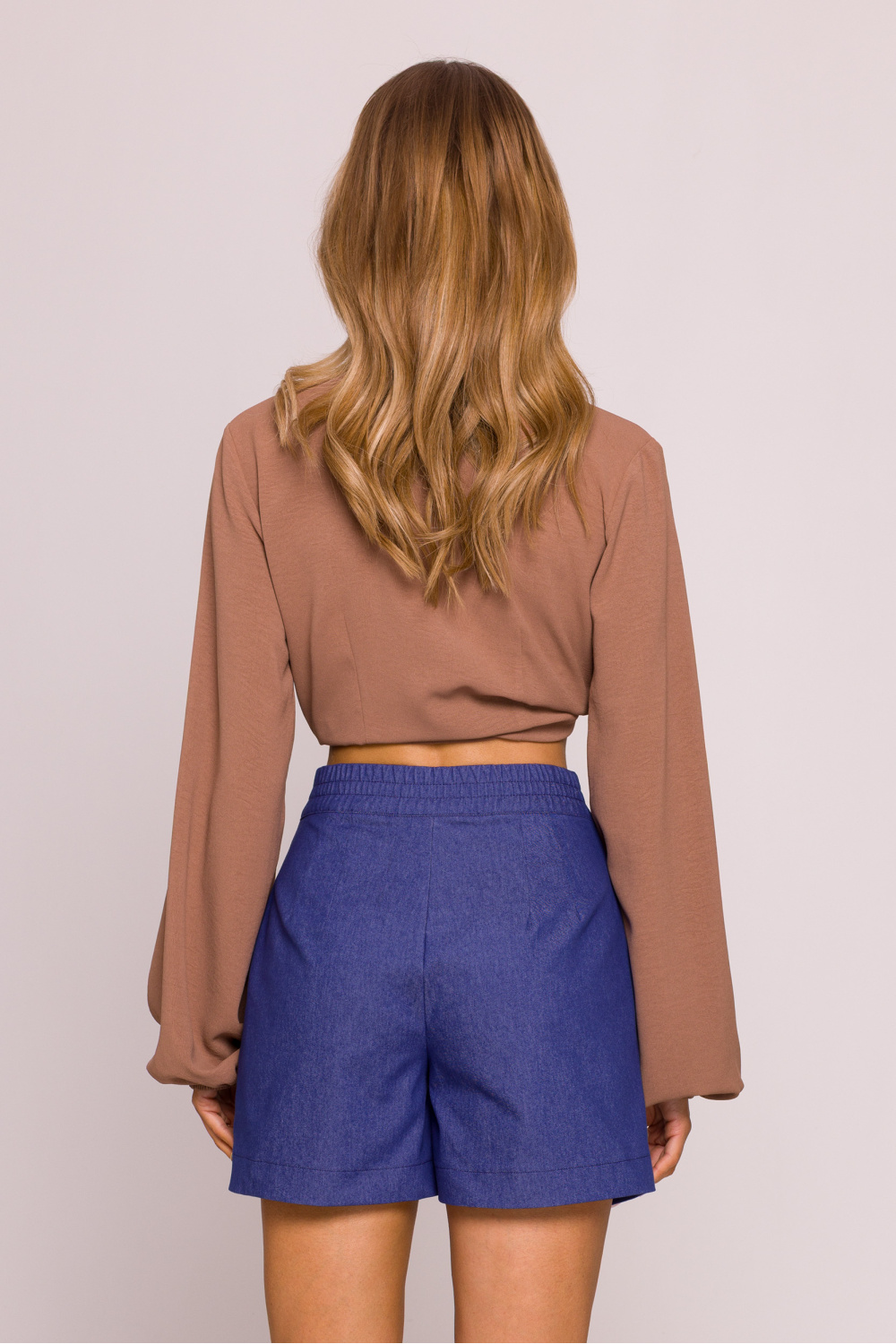 Szorty Damskie Model MOE860 Blue - Moe - obrazek 4