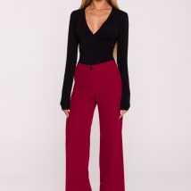 Spodnie Damskie Model MOE875 Bordo – Moe