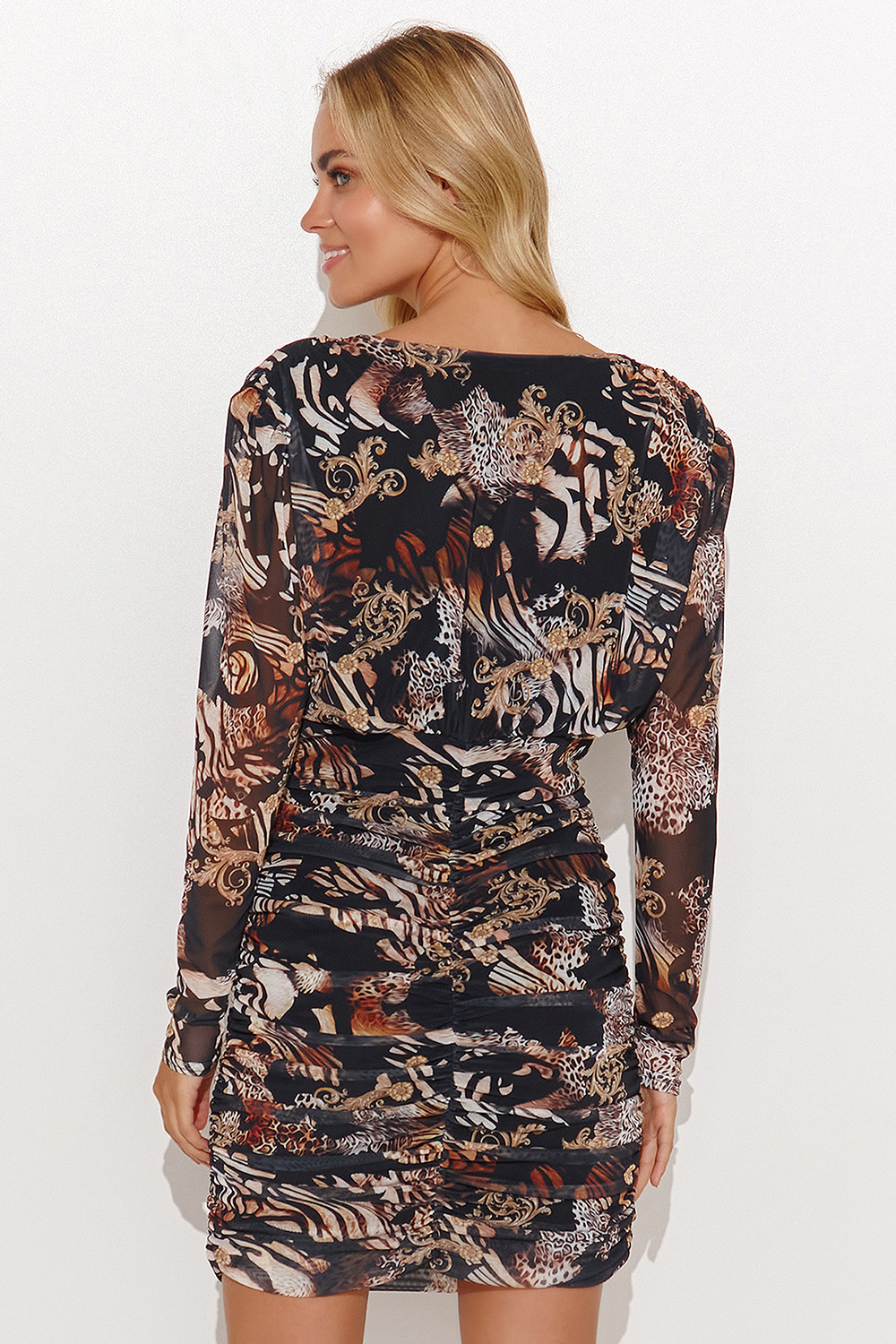 Sukienka Model M814 Siatka 47 - Makadamia - obrazek 3