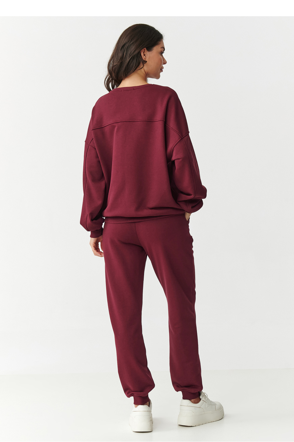 Spodnie Komplet Model M889 Bordo - Makadamia - obrazek 3