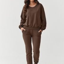 Spodnie Komplet Model M891 Czekolada – Makadamia