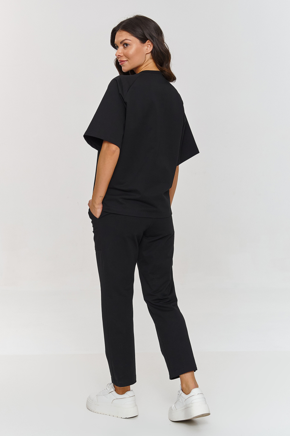 Spodnie Komplet Model M865 Black - Makadamia - obrazek 3