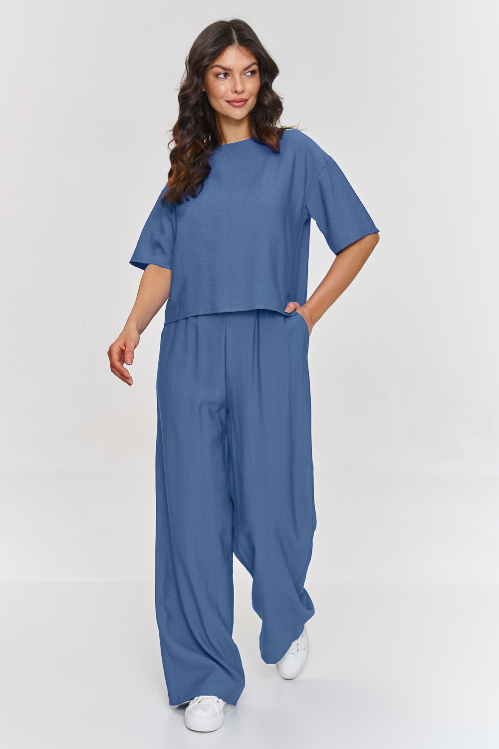 Spodnie Komplet Model M881 Blue Jeans - Makadamia