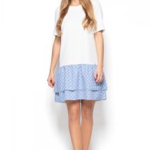 Sukienka Model K412 Wzór 38 White – Katrus