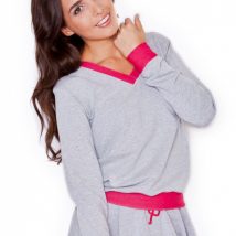 Bluza Damska Model K276 Grey/Pink – Katrus