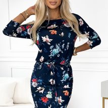 Sukienka Model 13-160 Flowers/Navy – Numoco