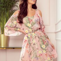 Sukienka Model Marina 292-1 Pink Flowers – Numoco