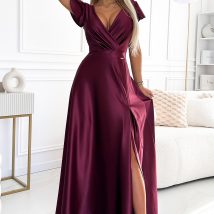 Sukienka Model Crystal 411-10 Bordo – Numoco