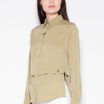 Koszula Damska Model VT027 Oliwka – Venaton Hurtownia odzieży on-line, moda damska, bielizna i obuwie dla kobiet – Matterhorn.pl