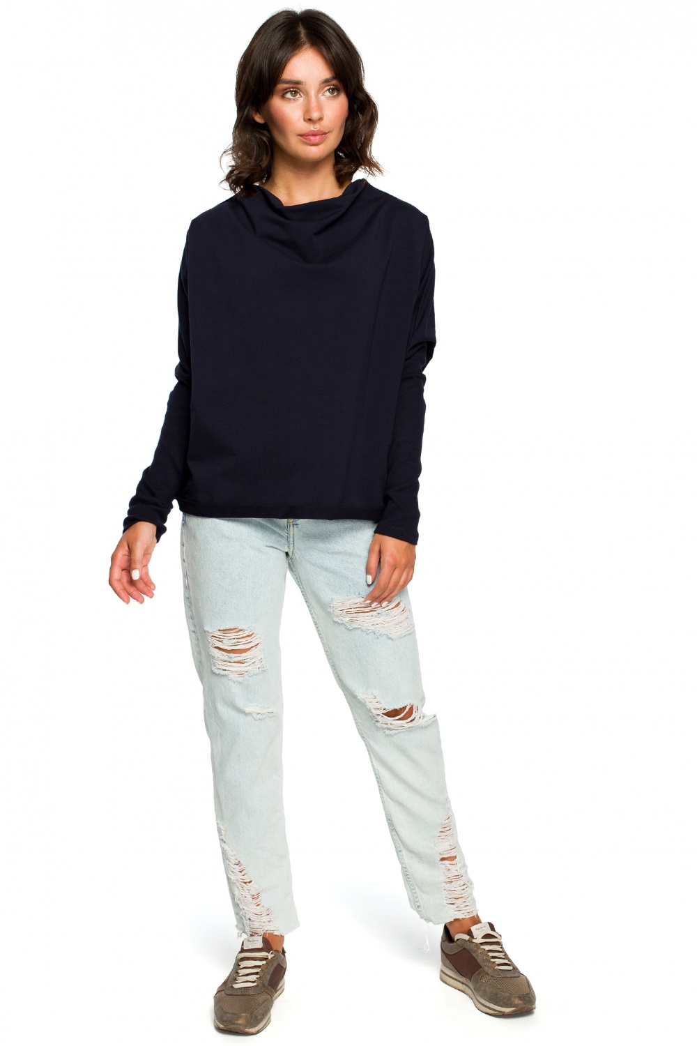 Bluza Damska Model B094 Navy - BeWear - obrazek 3