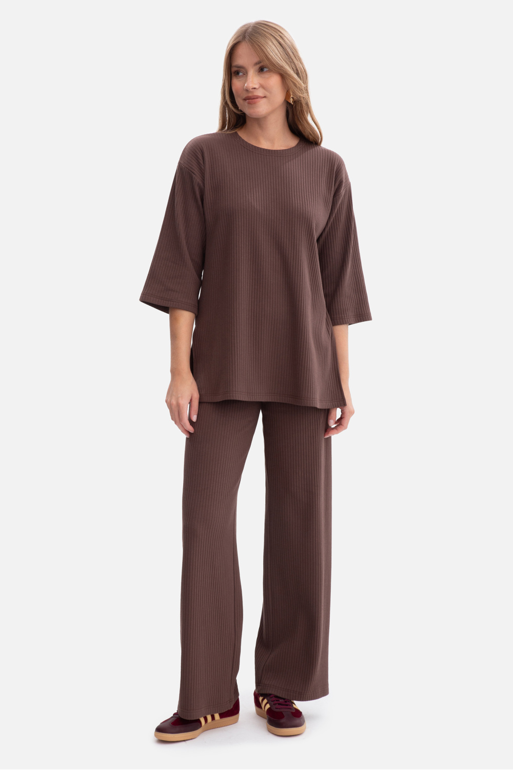 Bluzka Model B301 Brown - BeWear - obrazek 3