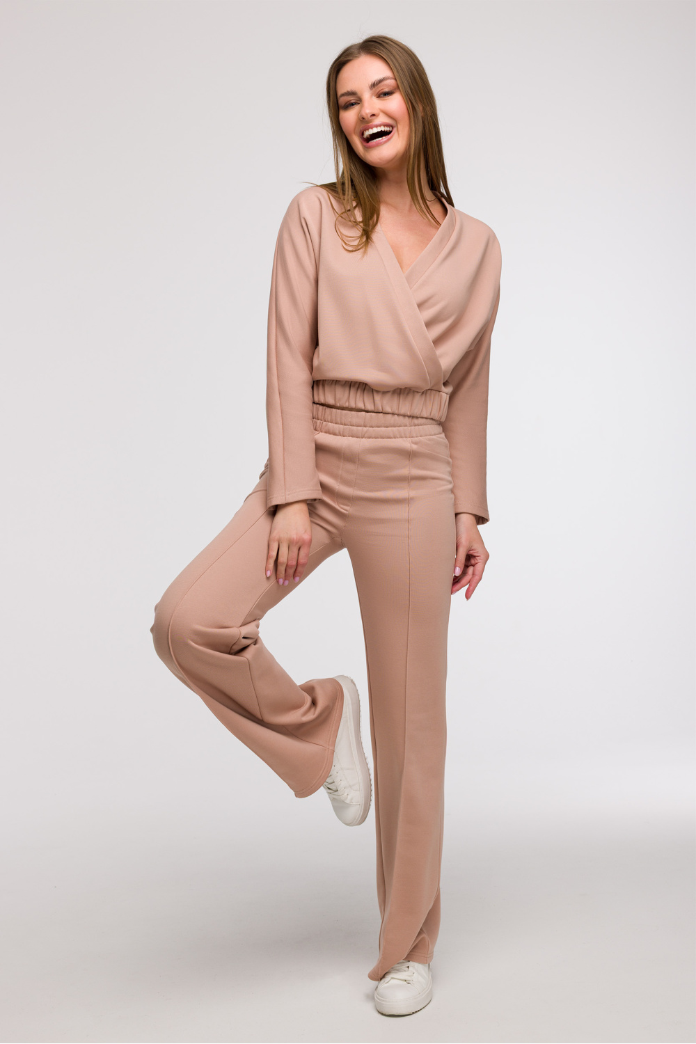 Bluza Damska Model B292 Mocca - BeWear - obrazek 3