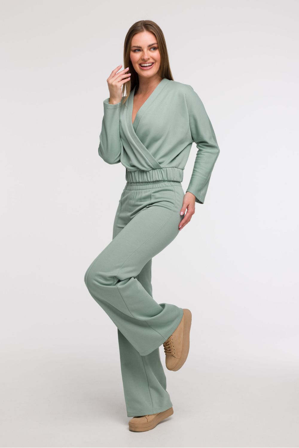 Bluza Damska Model B292 Mint - BeWear - obrazek 3