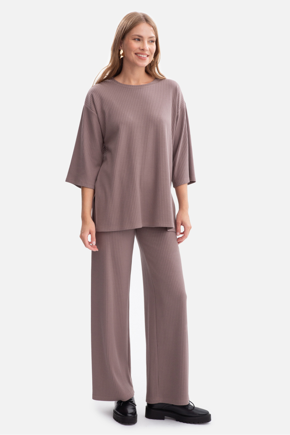 Spodnie Damskie Model B300 Cacao - BeWear - obrazek 3