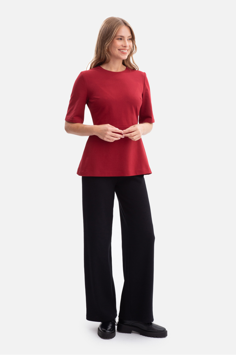 Bluzka Model B305 Bordo - BeWear - obrazek 3