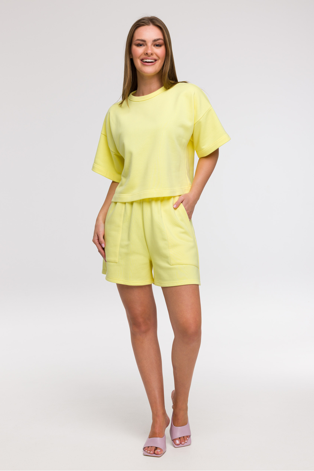 Bluza Damska Model B294 Cytryna - BeWear - obrazek 3