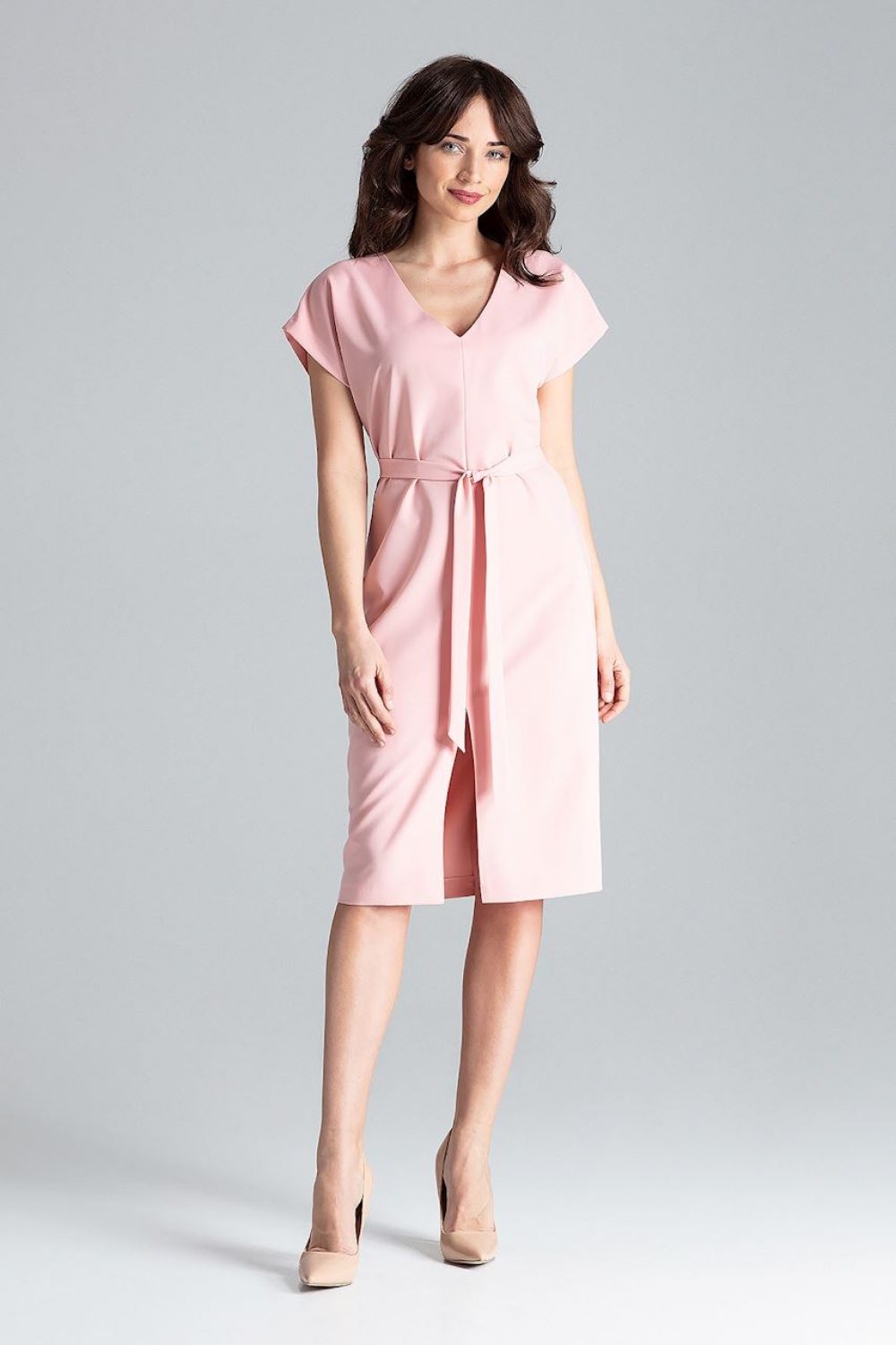 Sukienka Model L032 Pink - Lenitif - obrazek 3